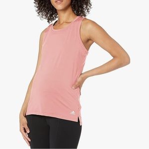 Adidas Women's Aeroready Designed 2 Move Sport Tank Maternity sz Medium mauve